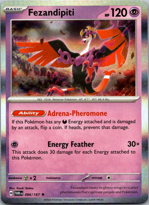 Fezandipiti Rare SV06: Twilight Masquerade 096/167 NM