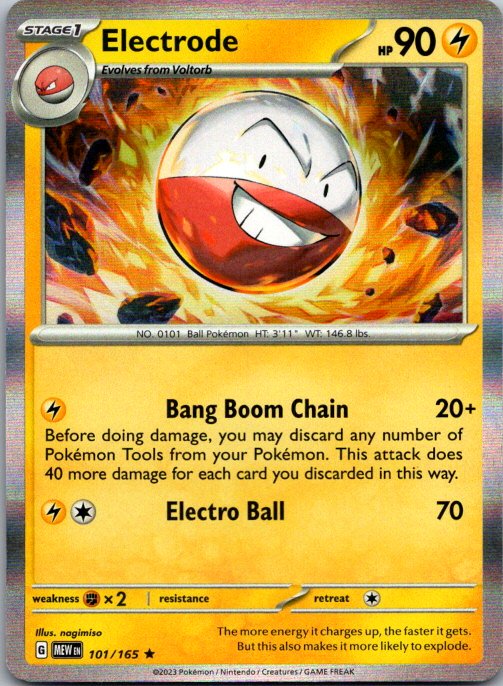 Electrode Rare SV: Scarlet & Violet 151 101/165 NM