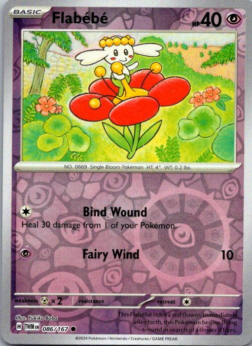 Flabebe Common SV06: Twilight Masquerade 086/167 NM
