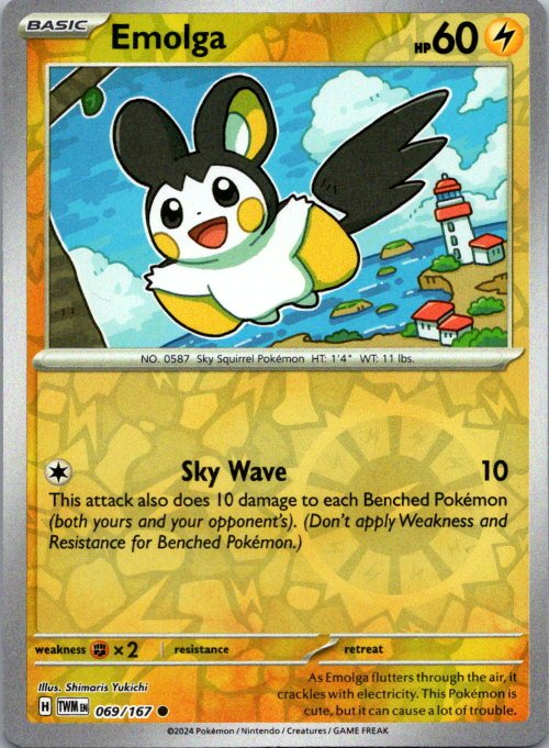 Emolga Common SV06: Twilight Masquerade 069/167 NM
