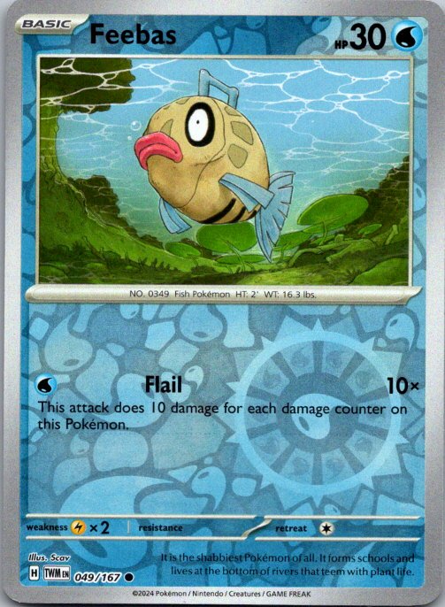 Feebas Common SV06: Twilight Masquerade 049/167 NM