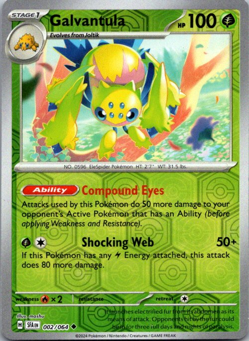 Galvantula Uncommon SV: Shrouded Fable 002/064 NM