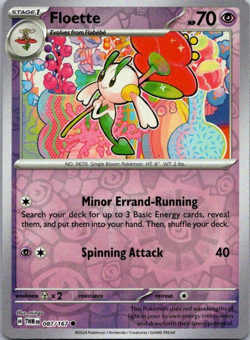Floette Common SV06: Twilight Masquerade 087/167 NM