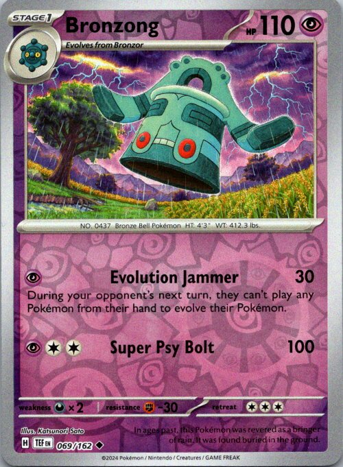 Bronzong Uncommon SV05: Temporal Forces 069/162 NM