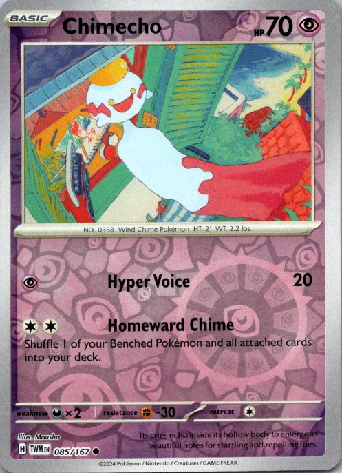 Chimecho - Common SV06: Twilight Masquerade 085/167 NM