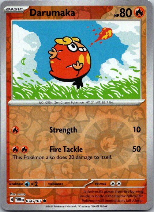 Darumaka Common SV06: Twilight Masquerade 034/167 NM