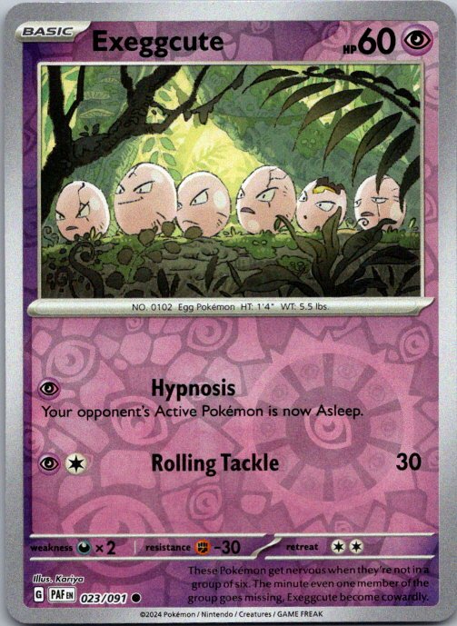 Exeggcute Common SV: Paldean Fates 023/091 NM