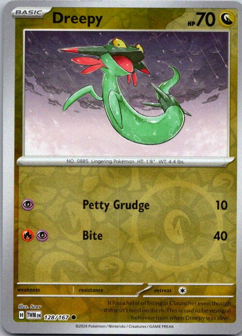 Dreepy Common SV06: Twilight Masquerade 128/167 NM