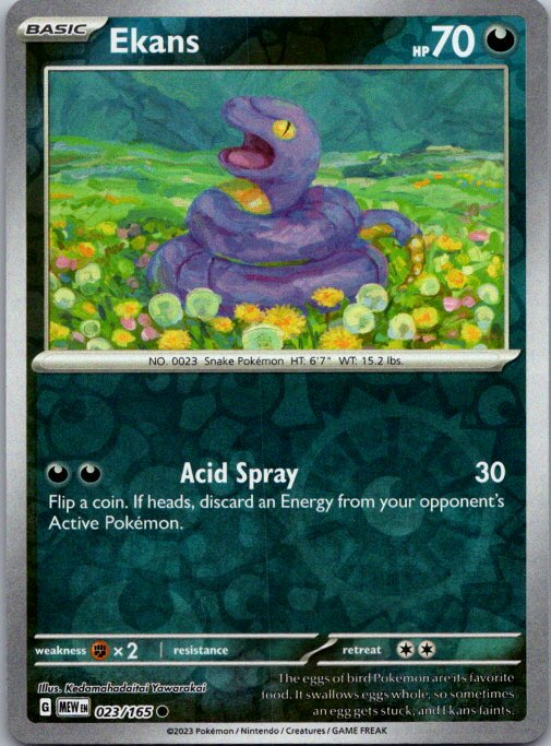 Ekans Common SV: Scarlet & Violet 151 023/165 NM