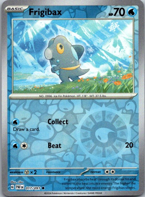 Frigibax - Common SV: Paldean Fates 017/091 NM