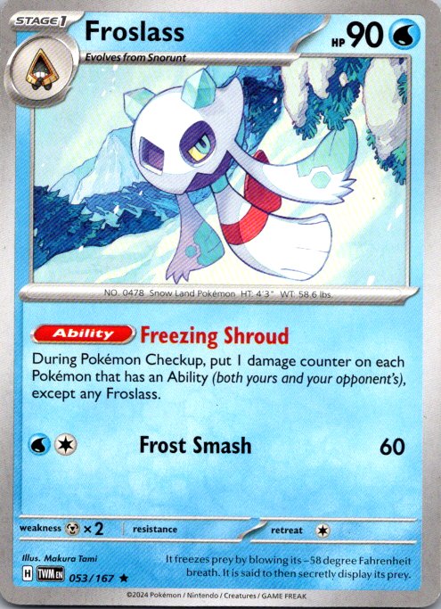 Froslass - Rare Deck Exclusives 053/167 NM