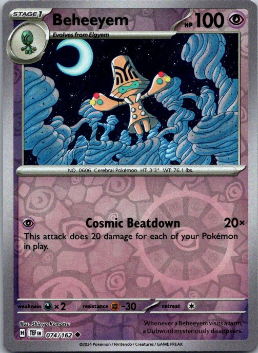 Beheeyem Uncommon SV05: Temporal Forces 074/162 NM